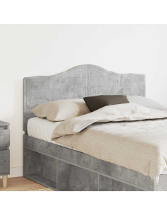 Testiera con testiera Grigio cemento 120 cm Legno multistrato