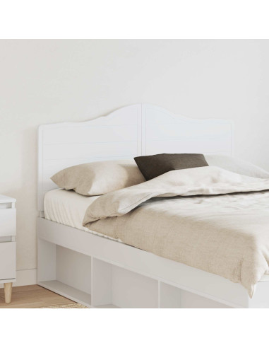 Testiera con testiera Bianco 135 cm Legno multistrato