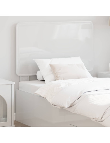 Testiera con testiera Bianco Lucido 75 cm Legno multistrato