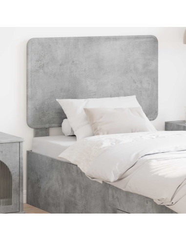 Testiera con testiera Grigio cemento 75 cm Legno multistrato