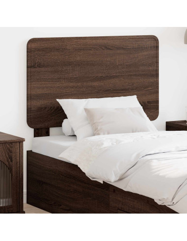 Testiera con testiera Rovere Marrone 80 cm Legno multistrato