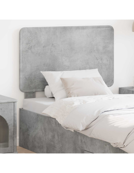 Testiera con testiera Grigio cemento 80 cm Legno multistrato