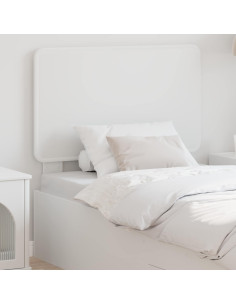 Testiera con testiera Bianco 90 cm Legno multistrato