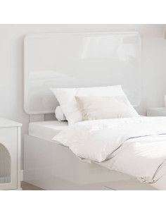 Testiera con testiera Bianco Lucido 100 cm Legno multistrato
