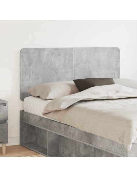 Testiera con testiera Grigio cemento 120 cm Legno multistrato