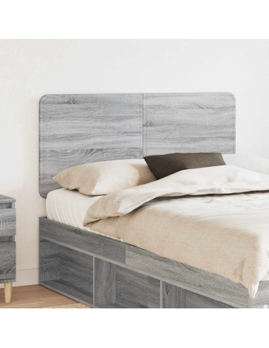 Testiera con testiera Grigio Sonoma 135 cm Legno multistrato