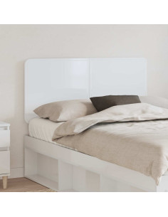 Testiera con testiera Bianco Lucido 135 cm Legno multistrato