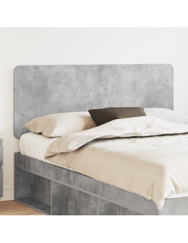 Testiera con testiera Grigio cemento 140 cm Legno multistrato