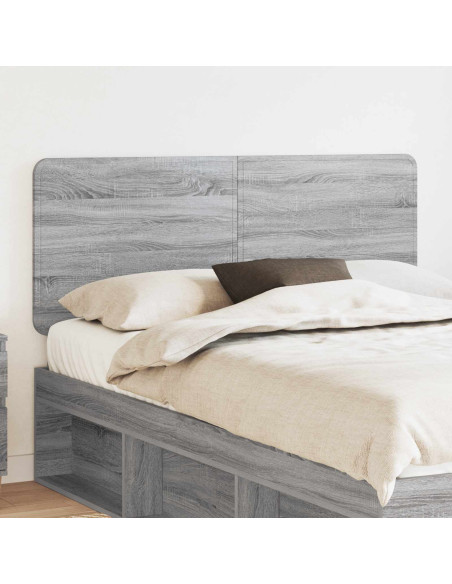 Testiera con testiera Grigio Sonoma 150 cm Legno multistrato