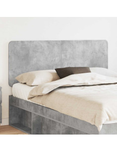 Testiera con testiera Grigio cemento 160 cm Legno multistrato