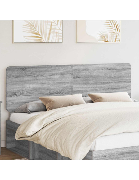 Testiera con testiera Grigio Sonoma 180 cm Legno multistrato