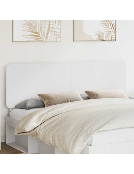 Testiera con testiera Bianco 180 cm Legno multistrato