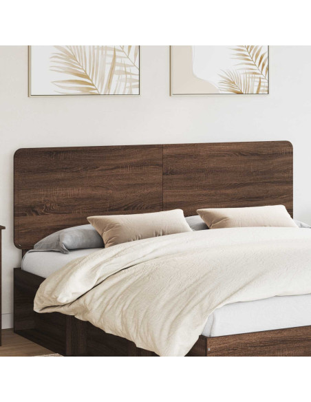 Testiera con testiera Rovere Marrone 200 cm Legno multistrato