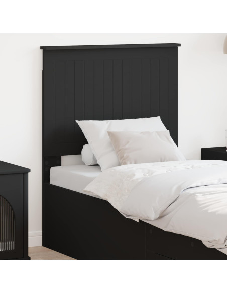 Testiera con testiera Rovere Nero 75 cm Legno multistrato