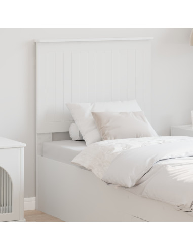 Testiera con testiera Bianco 75 cm Legno multistrato