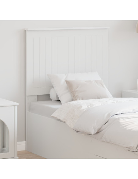 Testiera con testiera Bianco 75 cm Legno multistrato