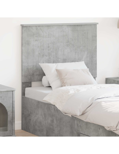 Testiera con testiera Grigio cemento 80 cm Legno multistrato