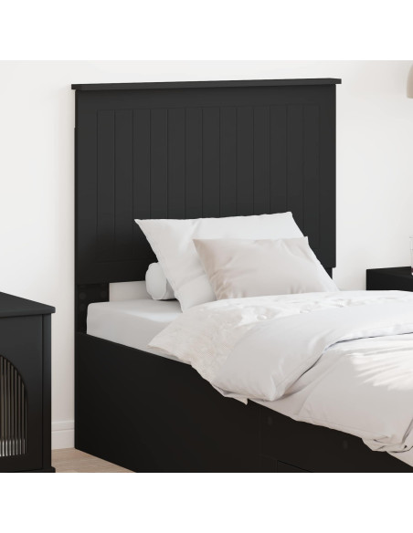 Testiera con testiera Rovere Nero 80 cm Legno multistrato