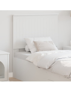 Testiera con testiera Bianco 80 cm Legno multistrato