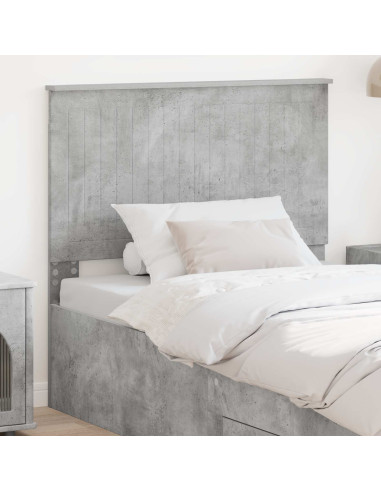 Testiera con testiera Grigio cemento 100 cm Legno multistrato