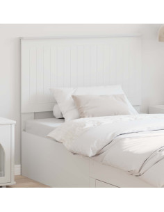 Testiera con testiera Bianco 100 cm Legno multistrato