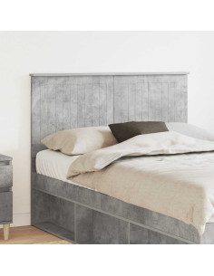 Testiera con testiera Grigio cemento 120 cm Legno multistrato