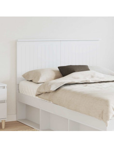 Testiera con testiera Bianco 135 cm Legno multistrato