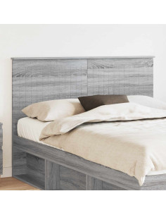 Testiera con testiera Grigio Sonoma 140 cm Legno multistrato