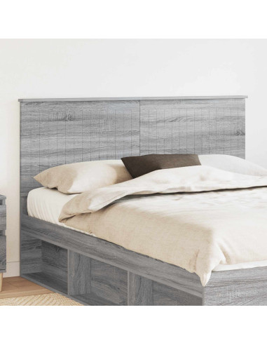 Testiera con testiera Grigio Sonoma 150 cm Legno multistrato