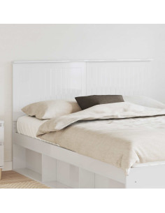 Testiera con testiera Bianco Lucido 150 cm Legno multistrato