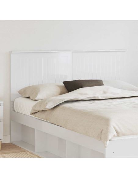 Testiera con testiera Bianco Lucido 150 cm Legno multistrato