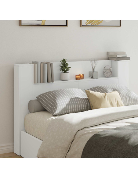 Testata con Mobile e LED Bianco 160 x 16,5 x 103,5 cm