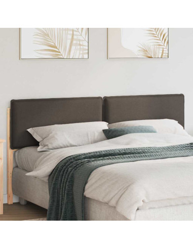 Testiera imbottita con testiera Grigio Naturale e Chiaro 200 cm