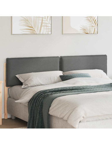 Testiera imbottita con testiera Grigio Naturale e Chiaro 180 cm