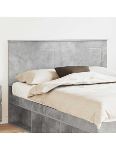 Testiera con testiera Grigio cemento 150 cm Legno multistrato