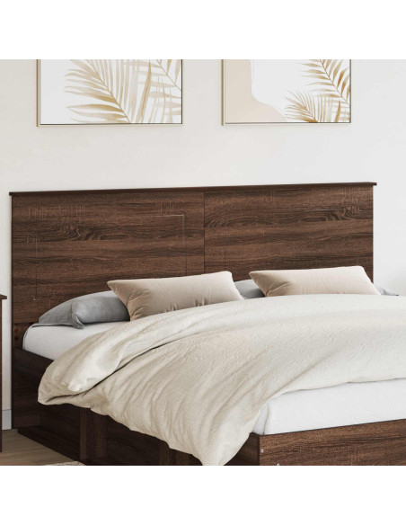 Testiera con testiera Rovere Marrone 200 cm Legno multistrato