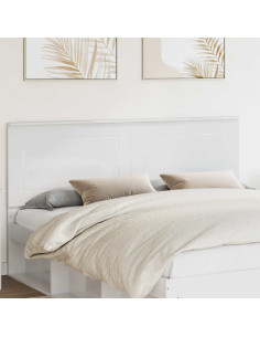 Testiera con testiera Bianco Lucido 200 cm Legno multistrato