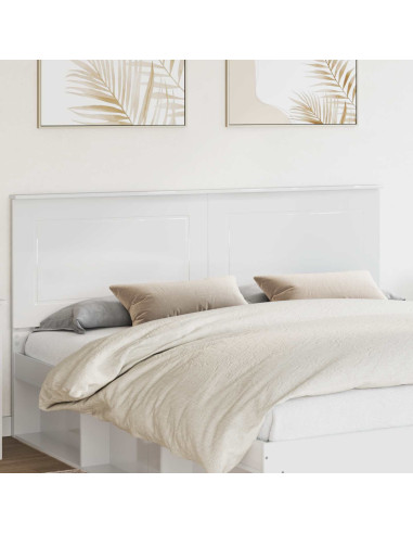 Testiera con testiera Bianco Lucido 200 cm Legno multistrato