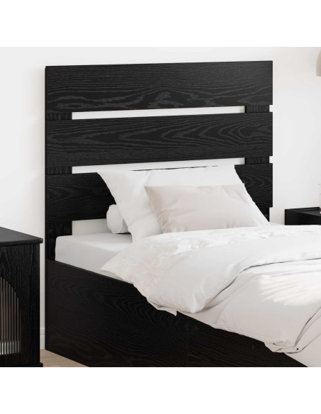 Testiera con testiera Rovere Nero 80 cm Legno multistrato