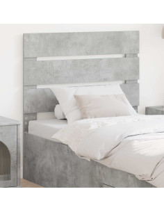 Testiera con testiera Grigio cemento 90 cm Legno multistrato