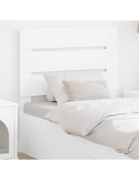 Testiera con testiera Bianco 90 cm Legno multistrato