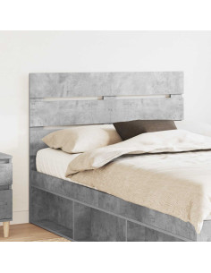 Testiera con testiera Grigio cemento 120 cm Legno multistrato