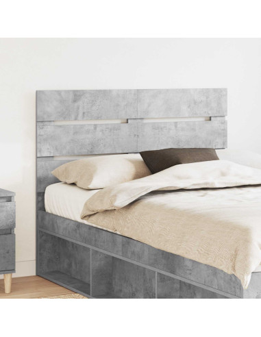 Testiera con testiera Grigio cemento 120 cm Legno multistrato