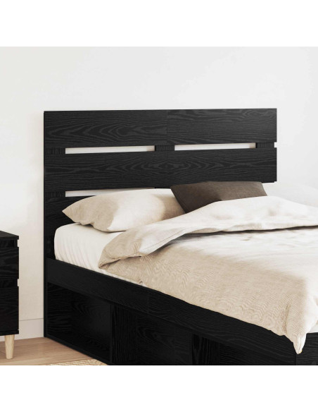 Testiera con testiera Rovere Nero 120 cm Legno multistrato