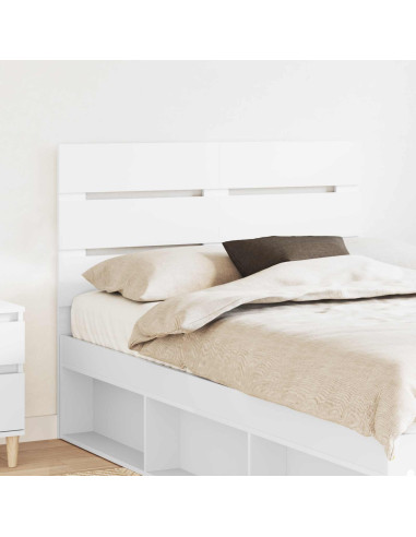 Testiera con testiera Bianco 120 cm Legno multistrato