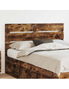 Testiera con testiera Rovere fumé 140 cm Legno multistrato