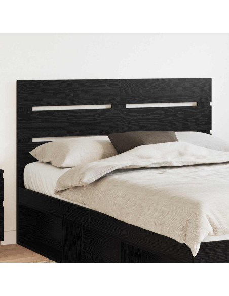 Testiera con testiera Rovere Nero 140 cm Legno multistrato