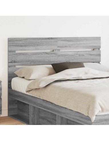 Testiera con testiera Grigio Sonoma 150 cm Legno multistrato