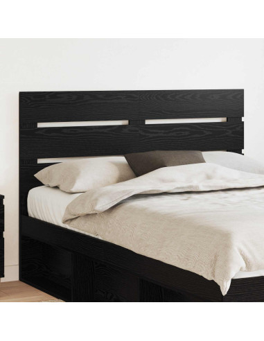 Testiera con testiera Rovere Nero 150 cm Legno multistrato