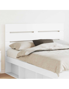 Testiera con testiera Bianco 150 cm Legno multistrato